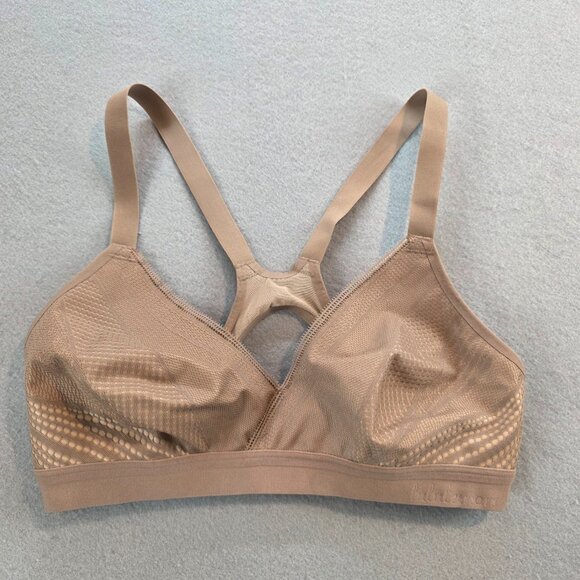 Lululemon Awake to Lace Athletic Soft Sand Bra Unpadded Wireless Comfort sz 34 C - Picture 3 of 9